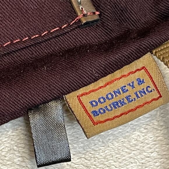 Dooney And Bourke Nylon Crossbody Small Dani Navy Blue Tan Adjustable Strap Boho - Picture 5 of 8